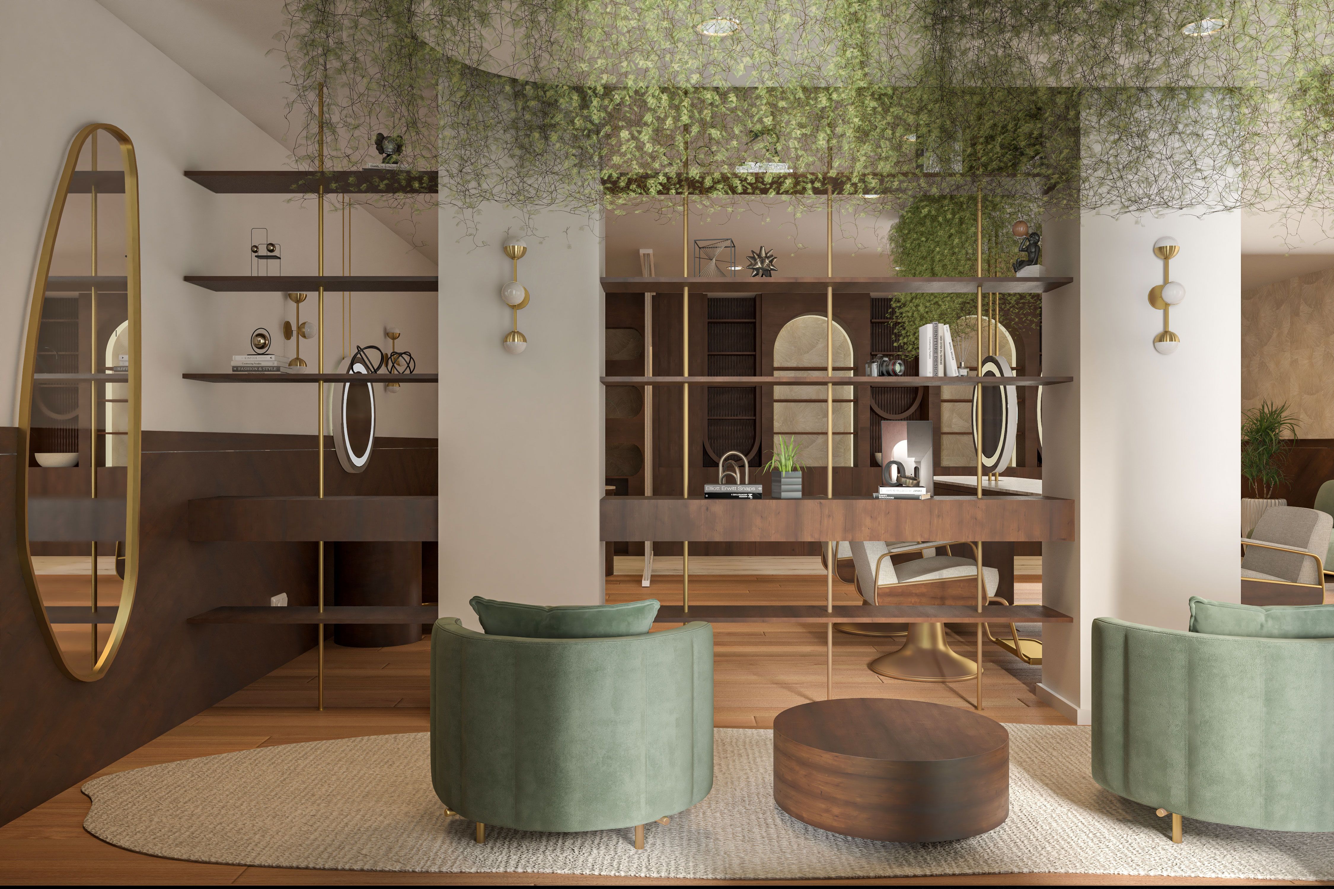 Modern salon interior