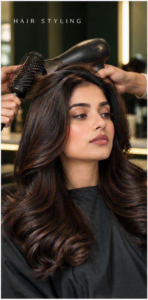Hair styling at CHOPS